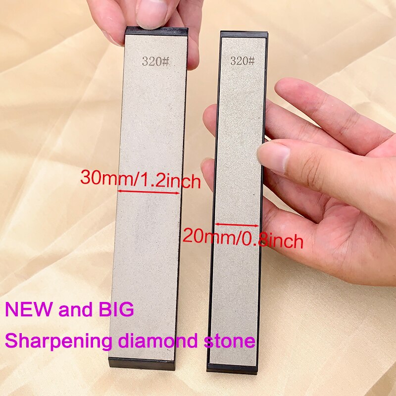 320/800/1600/2500 Grit 4Pcs Grote Diamant Slijpsteen Apex Edge Keuken Mes Scherpere Honen Slijpsteen Vaste hoek Systeem Set