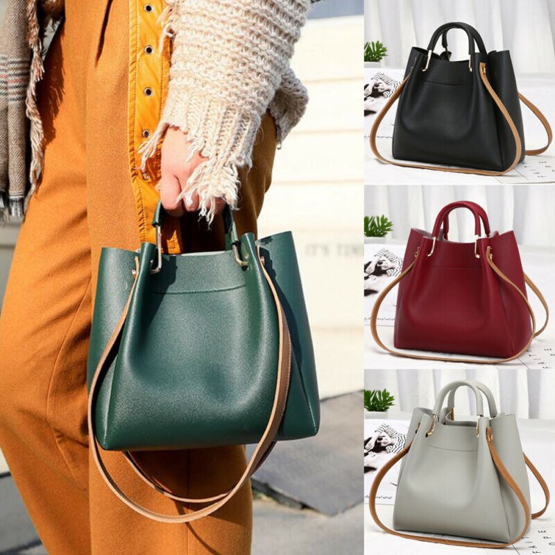 Frauen Dame Handtasche Schulter Taschen Tote Handtasche Leder Messenger Hobo Bag Satchel