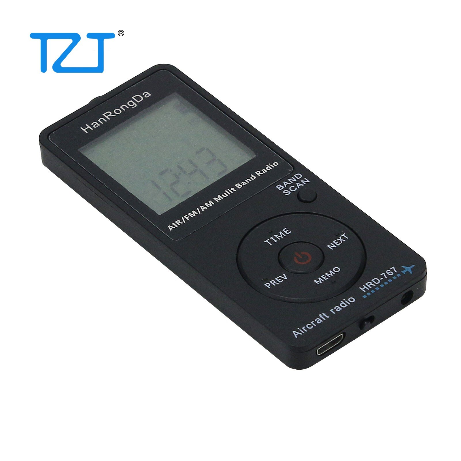 HRD-767 Aircraft Radio Mini Aviation Radio Pocket FM AM Air Multiband Radio Automatically Shut Down FM 76-108MHZ