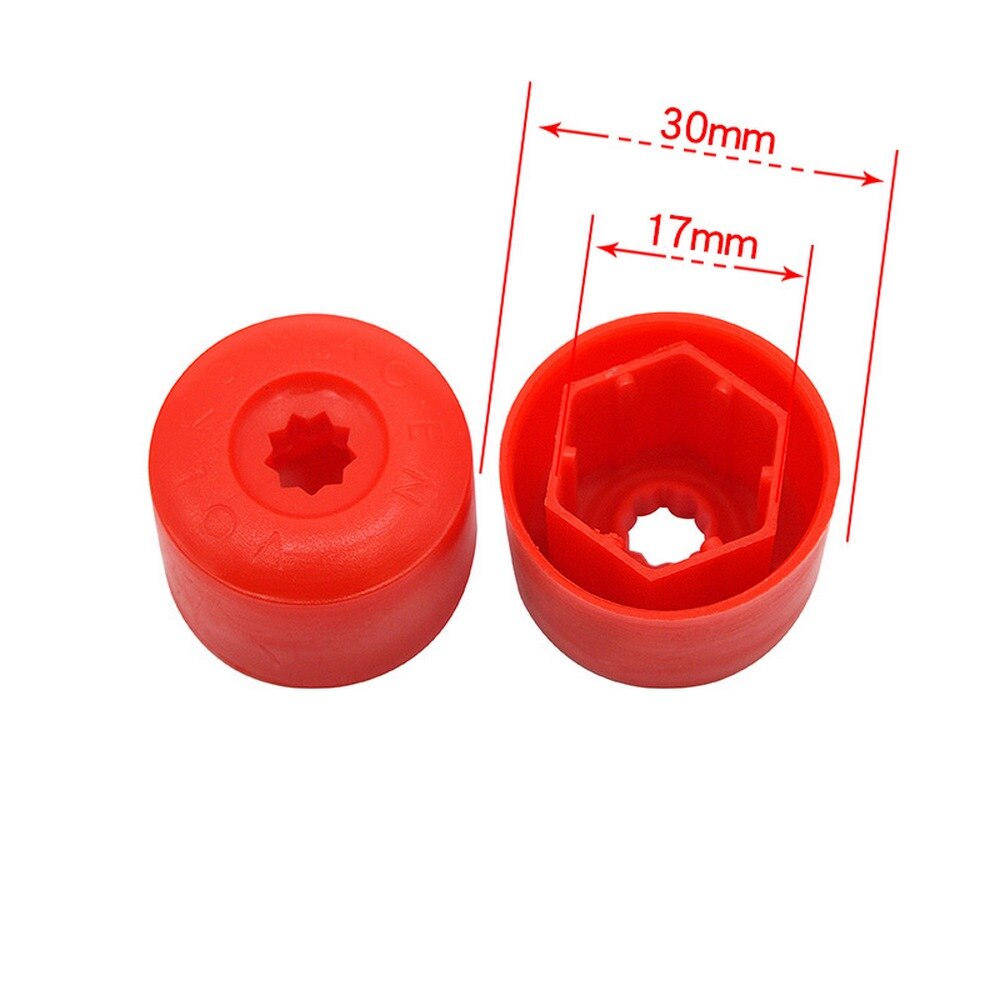 Car Wheel Cover Hub Nut Bolt Covers Cap 20Pcs 17mm Auto Tyre Screws for Volkswagen VW Golf MK4 Exterior Protection Accessories