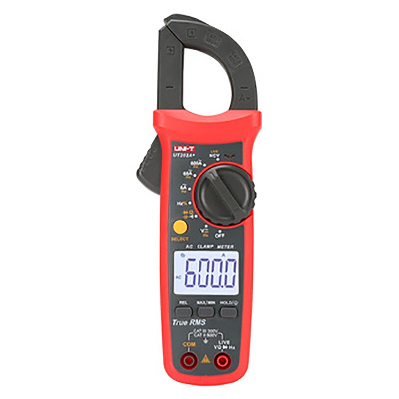 UNI-T UT202A+ Clamp Meter Digital Clamp Meter Digital Multimeter AC Current AC/DC Voltage Resistance Tester