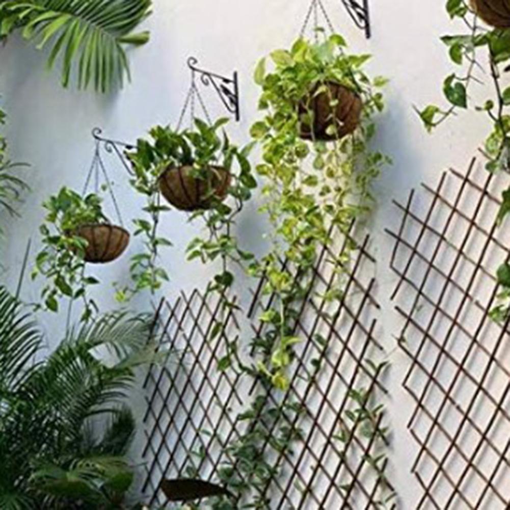 Soporte colgante para plantas, maceta con revestimiento de coco, soporte de hierro para plantas, muebles para el hogar, jardinería y balcón