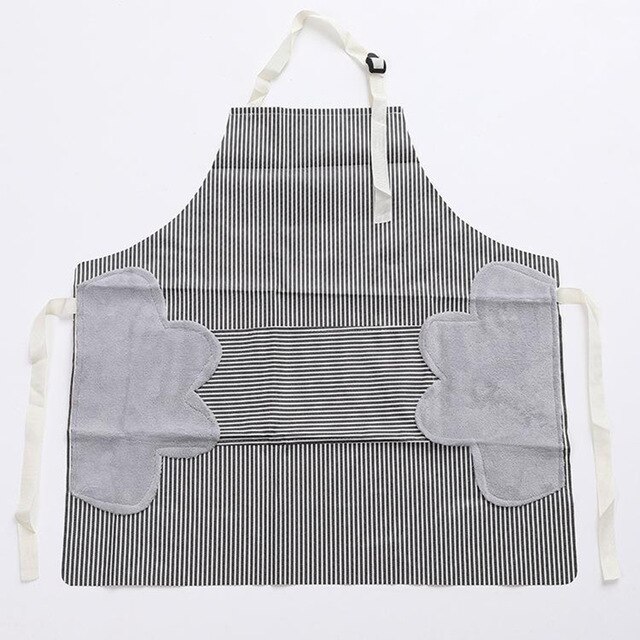 Kitchen Apron Oxford Cloth Waterproof Oilproof Apron For Wife 69 * 70cm Waterproof Accessories: 3