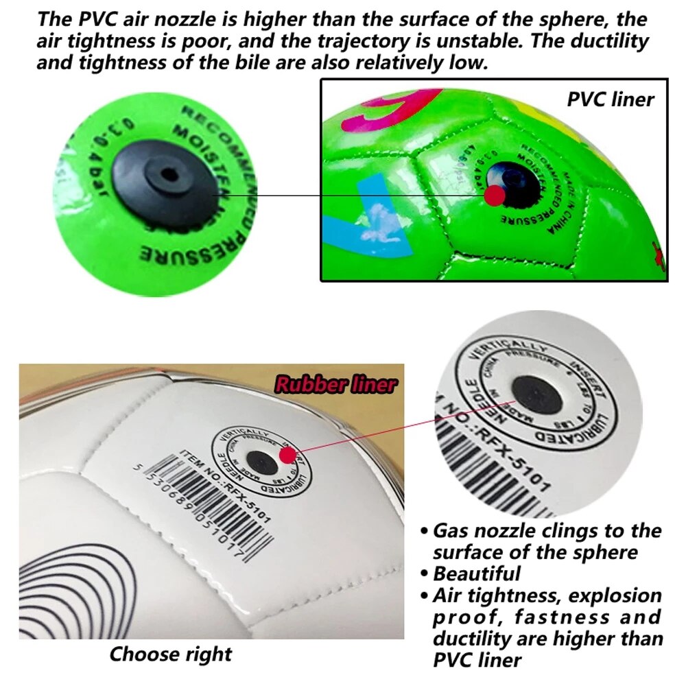 Size 2 Kids Soccer Ball Inflatable Soccer Training Ball Children Playing Training Balls For Children Students -40