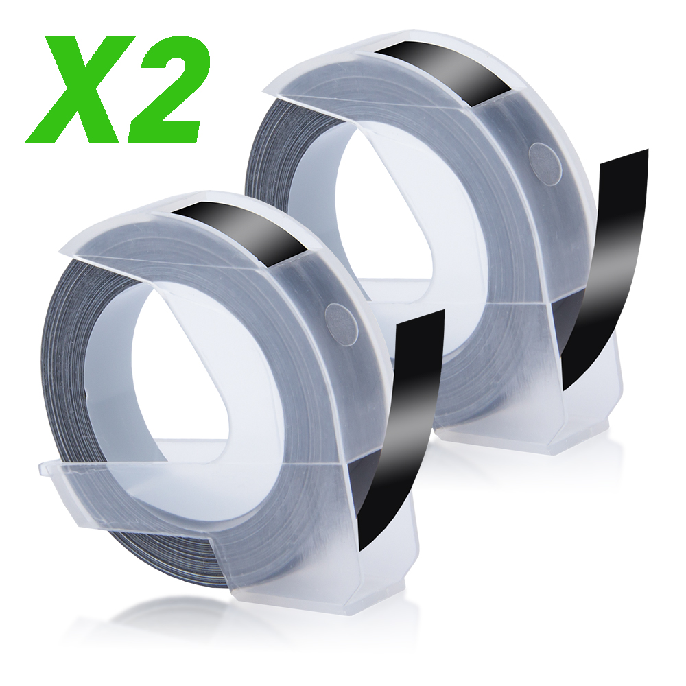 3D Präge Etikett Kunststoff Aufkleber Kompatibel Dymo Etikett Marker Schreibmaschine Dymo Etikett Drucker 12965 1880 1540 Kennzeichnung Maschine: 2 Stücke
