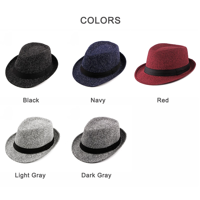 Wuaumx Herfst Winter Mannen Hoed Fedora Hoed Voor Man Vrouw Retro Bowler Hoeden Gentleman Jazz Caps Mannen fedora Pet