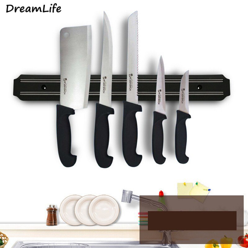 Magnetic Knife Holder Wall Mount Stand for Knives Black Block Kitchen Knife Holder Messenblok 33/38/50/55CM