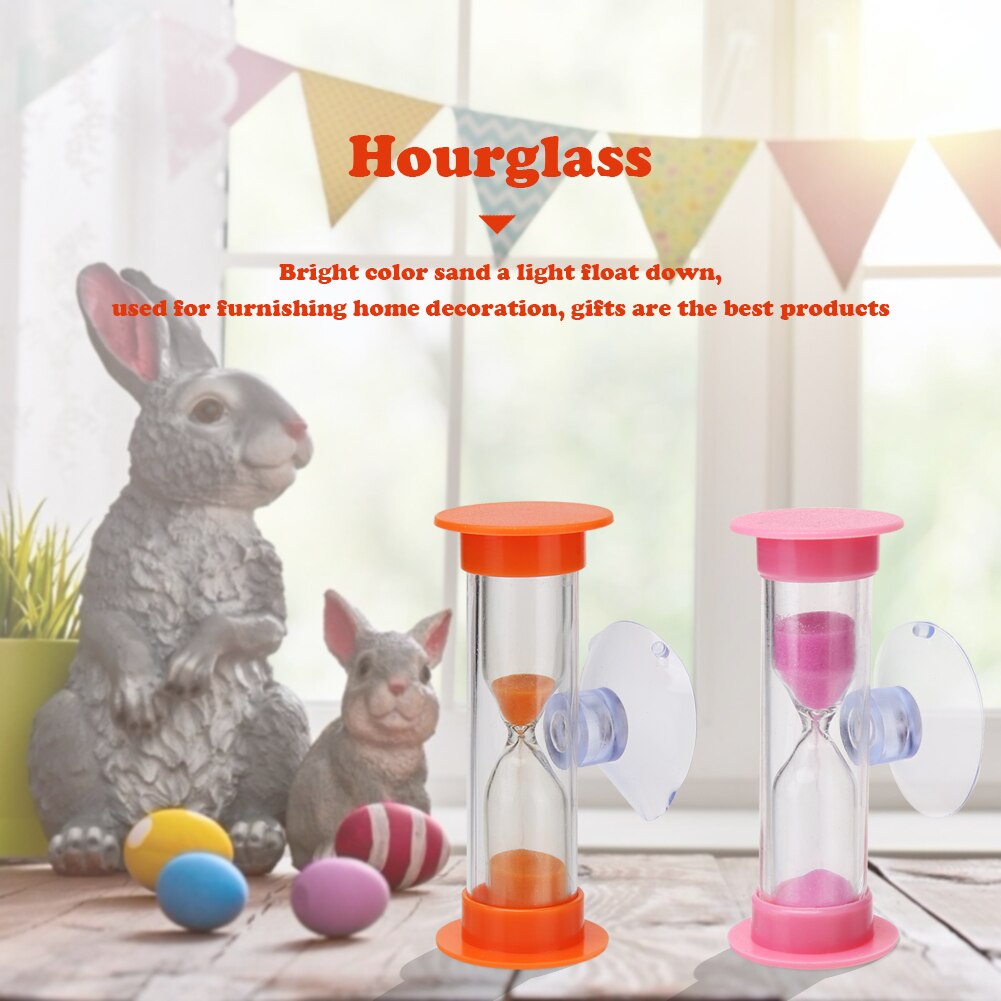 1Pcs 2Min 3Min Zandlopers Voor Douche Timer/Tanden Borstelen Timer Met Zuignap Zandloper Timer Zand klok Timers Home Decor