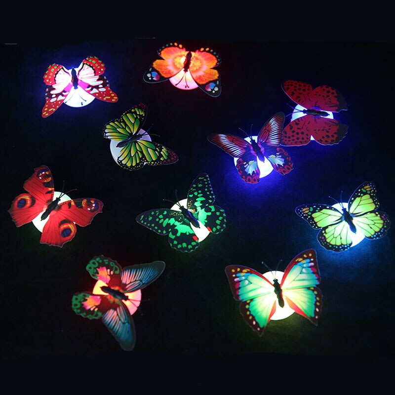glühen in das dunkel spielzeug Bunte Nachtlicht Schlafzimmer Lampe für freundlicher Dekorative Schmetterling Licht Bunte Baby Nacht Lampe Spielzeug