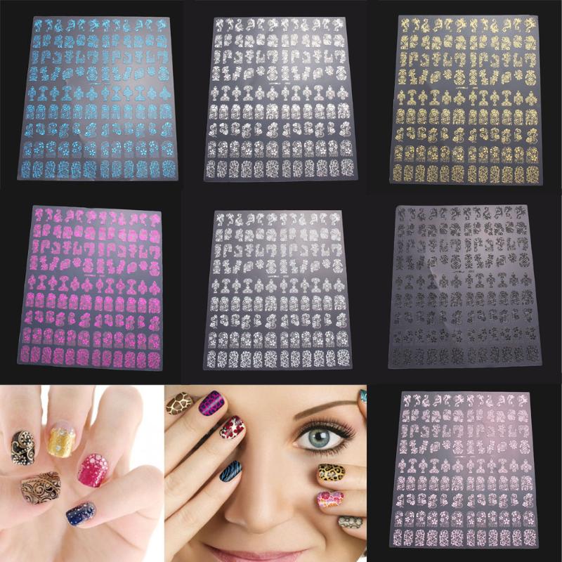 108Pcs 3D Diy Bloem Nail Art Stickers Bloem Water Transfer Nail Art Stickers Manicure Tips Decals Nail Art Decoraties