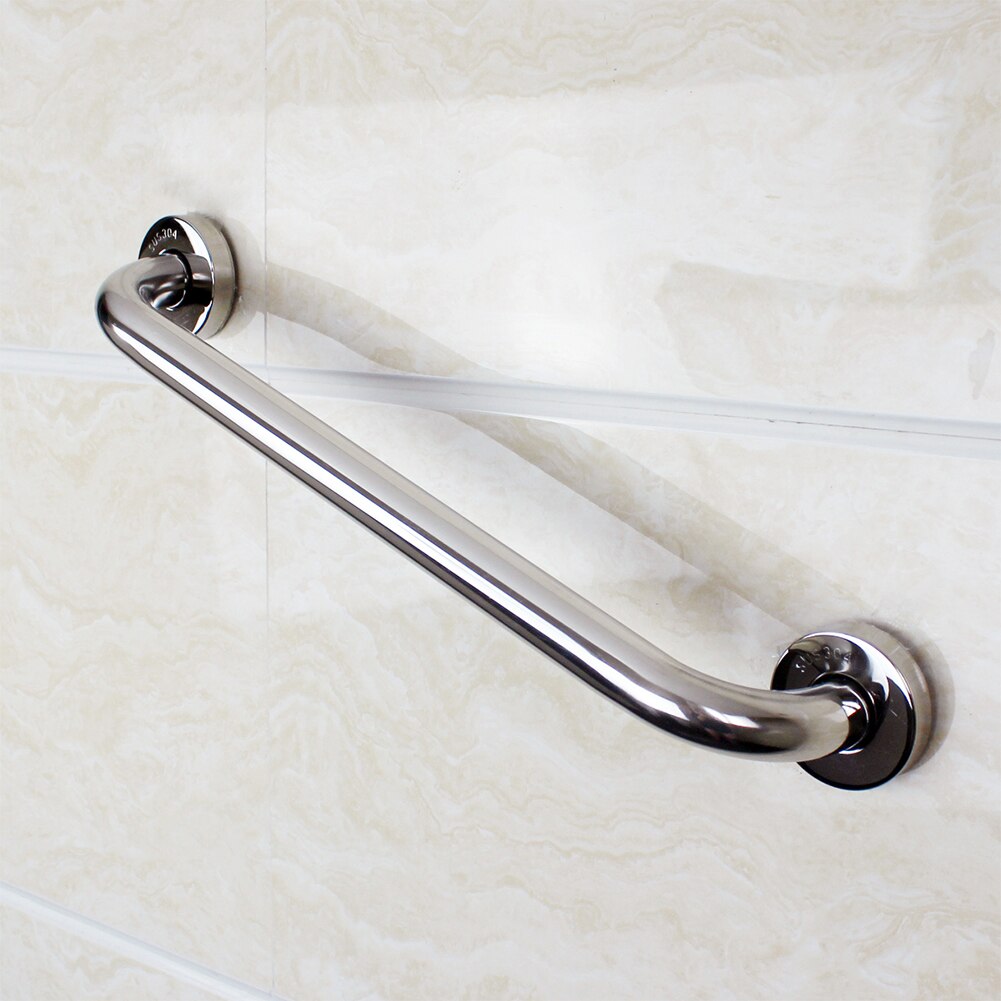 40cm krom polerat 304 rostfritt stål badrum badkar ledstång säkerhets grab bar för gamla människor badrummet handtag armstöd
