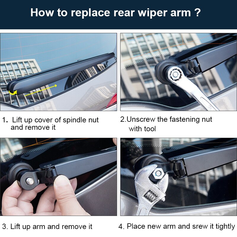 Refresh Rear Wiper Arm & Rear Wiper Blade for Volkswagen VW Polo