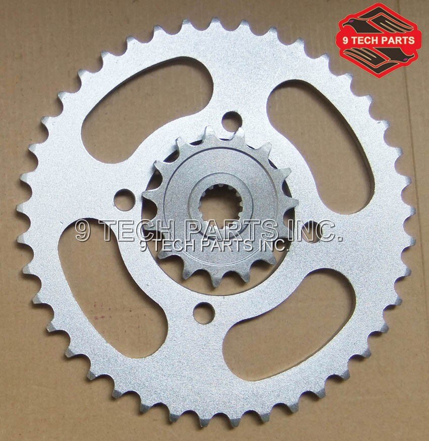 ! GN250 Voor En Achter Tandwiel GN250 41T 15T