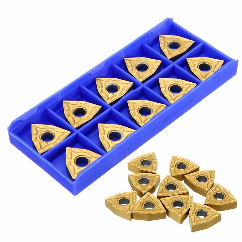 10 Pièces/ensemble Wnmg080404 Plaquettes Carbure Lames Pour Outil De Tournage Support Tournant