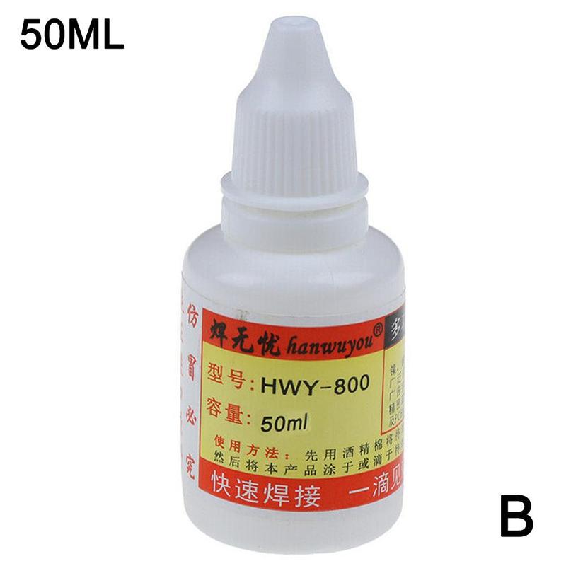 1pc 20/50ml stål flytende fluss loddepasta fluss flytende loddemetaller vannbestandig: 50ml