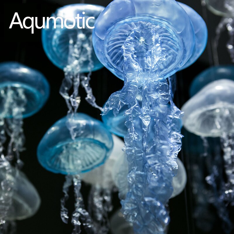 Aqumotic Siliconen Grote Kwallen Voor Decoratieve Simulatie Kwallen Marine Thema Decor Ornament Zee Dier