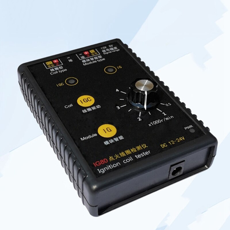 Probador de bobina de encendido IG80 para automóvil, Gas, aceite, gasolina, vehículo, Gas Natural, 24V, 12V