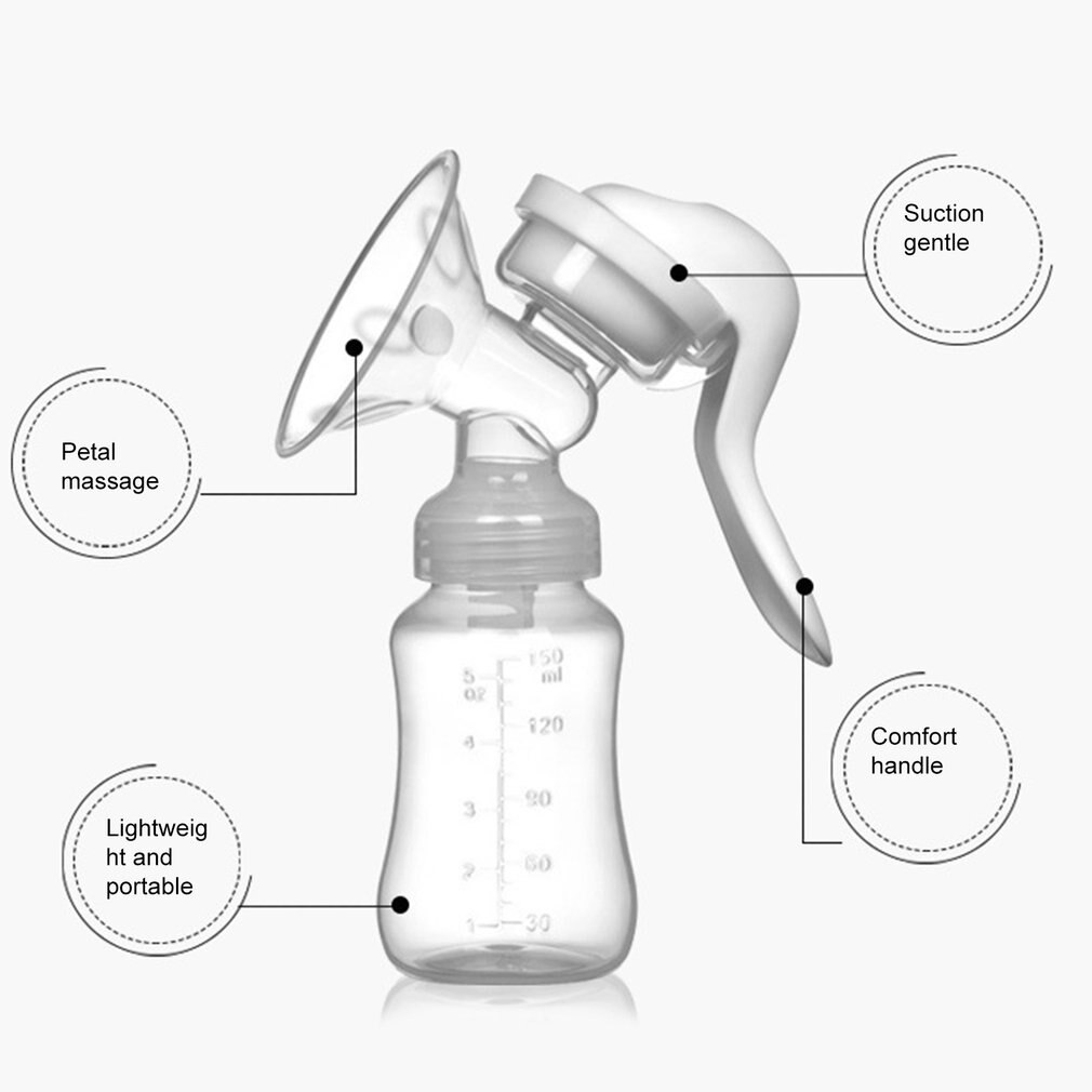 Brust Pumpe Pompa Asi Manuelle Brust Pumpe Einzigen Manuelle Brustpumpen-technologie Manuelle Brust Pumpe Tragbare Lebensmittel-Klasse Silikon Brust Pumpe