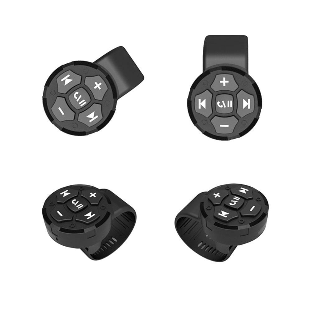 Draadloze Bluetooth 5.3 Stuur Media Controller Stuurwiel Afstandsbediening Motorfiets/Fiets Afstandsbediening Helm Helm Oortelefoon