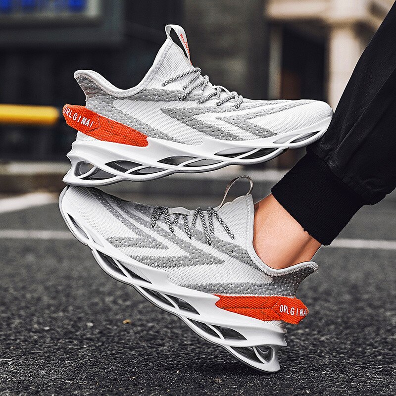 High end trendy herresneakers trend udendørs vulkaniserede sko letvægts behagelige fritidssko blade tide sko