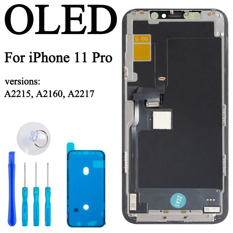 Original Lcd For IPhone 11 Pro Display Touch With 3D Touch Screen Replacement Factory Display: Blue Lotus