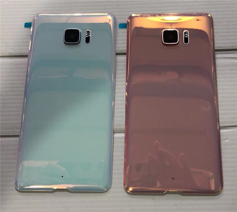 UUltra contraportada para HTC U Ultra 5,7 pulgadas carcasa Original de cristal de reparación de puerta trasera caja de batería de repuesto