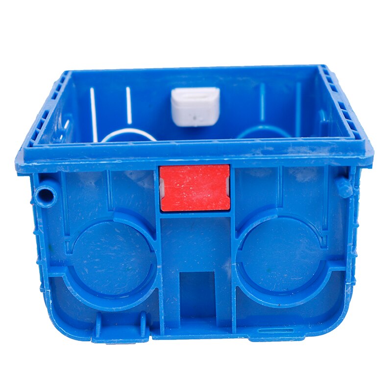 Verstelbare Atlectric Montage Junction Box Interne Cassette 86 Type Schakelaar Stopcontact Wit Rood Blauw Bedrading Back Box