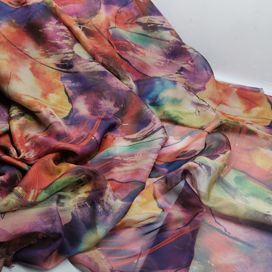 Dress Dancing Fabric Flowing 30D Chiffon Light Fabric Costume Material DIY Stage Cosplay