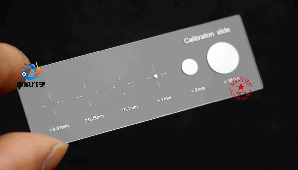 0.01mm 0.05mm 0.1mm 1mm 5mm Microscope Stage Objective Lens Micrometer Glass slide Measuring Glass Micrometer Calibration Ruler