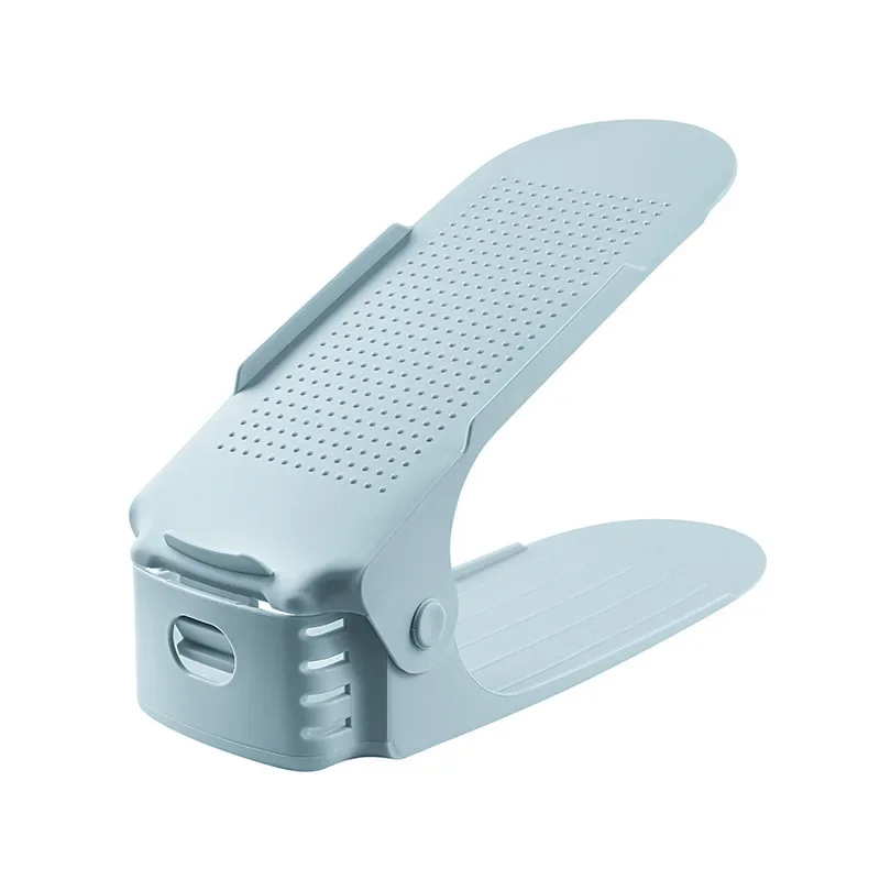 Empileur de chaussures réglable, fentes à chaussures, économiseur d'espace, double pont, support T1 pour l'organisation du Cisco,: Gris clair