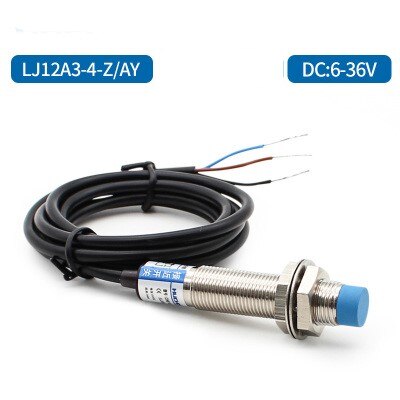 Sensorer, induktiv 12mm nærhedsafbryder  lj12 a 3-4- z / bx / by / ax / ay / ex / dx / ez / dz tre-leder npn 24v normalt åben: Lj12 a 3-4- zay