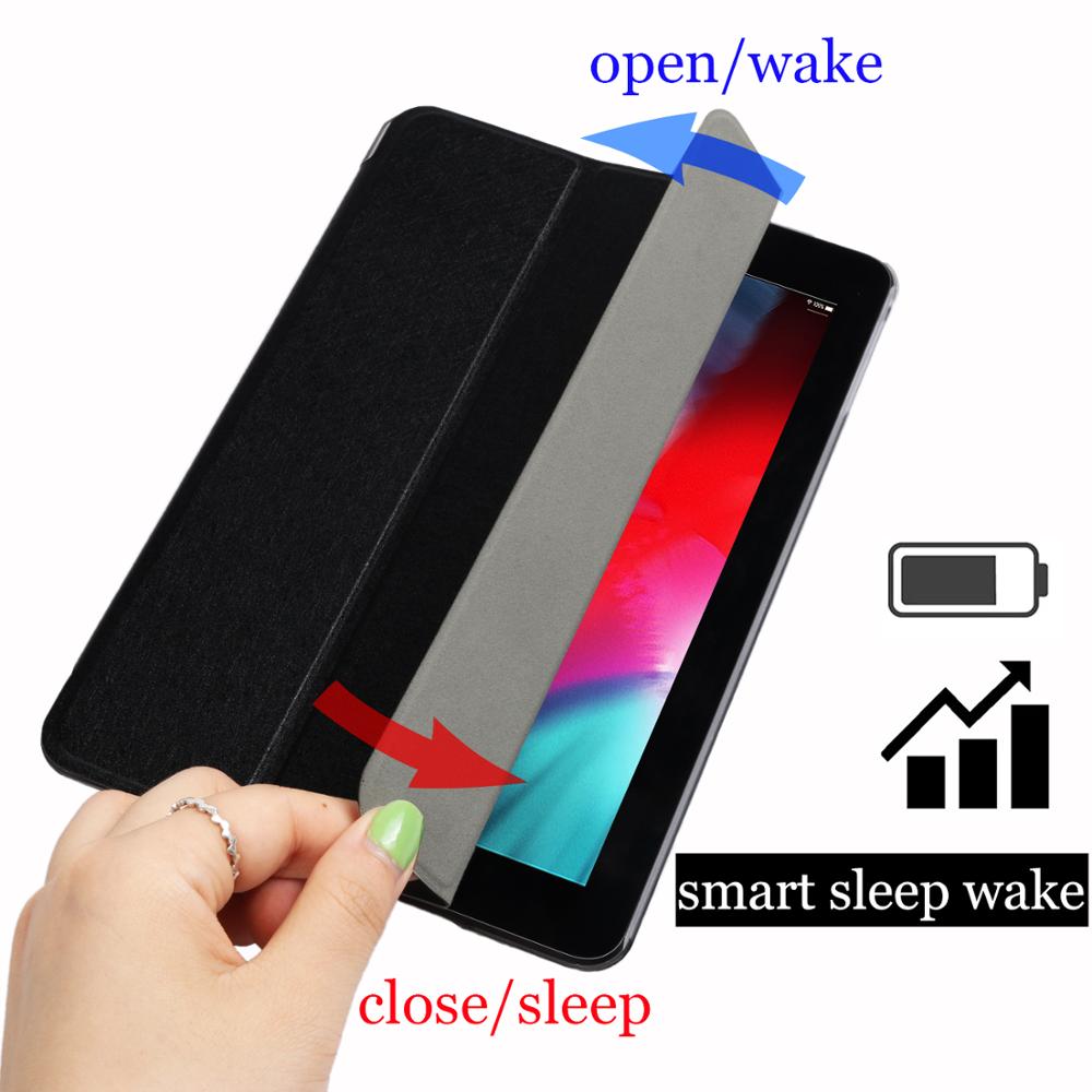 Flip Tablet case for Apple ipad Air 10.5" fundas smart sleep Wake cover Stand solid Hard Trifold For Air3 A2152 A2123 A2153