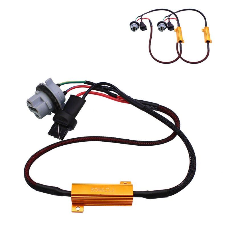 2Pcs Resistor Decoder Shock proof Wiring Headlights Turn signals Parts