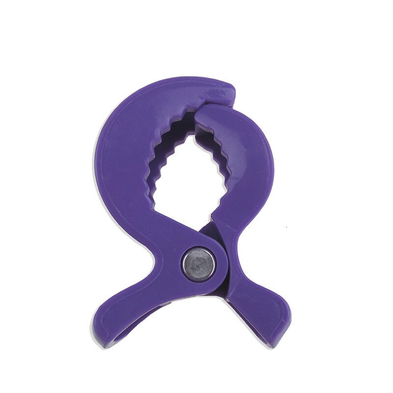 Kleurrijke Baby-autozitje Accessoires Speelgoed Lamp Kinderwagen Wandelwagen Peg Om Haak Cover Deken Clips: Violet
