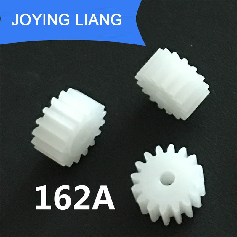 162A dispositif de moteur d'engrenage plastique | Module d'engrenage électrique 0.5 0.5 dents, raccord de moteur, accessoires jouets de bricolage, 10 pièces/lot