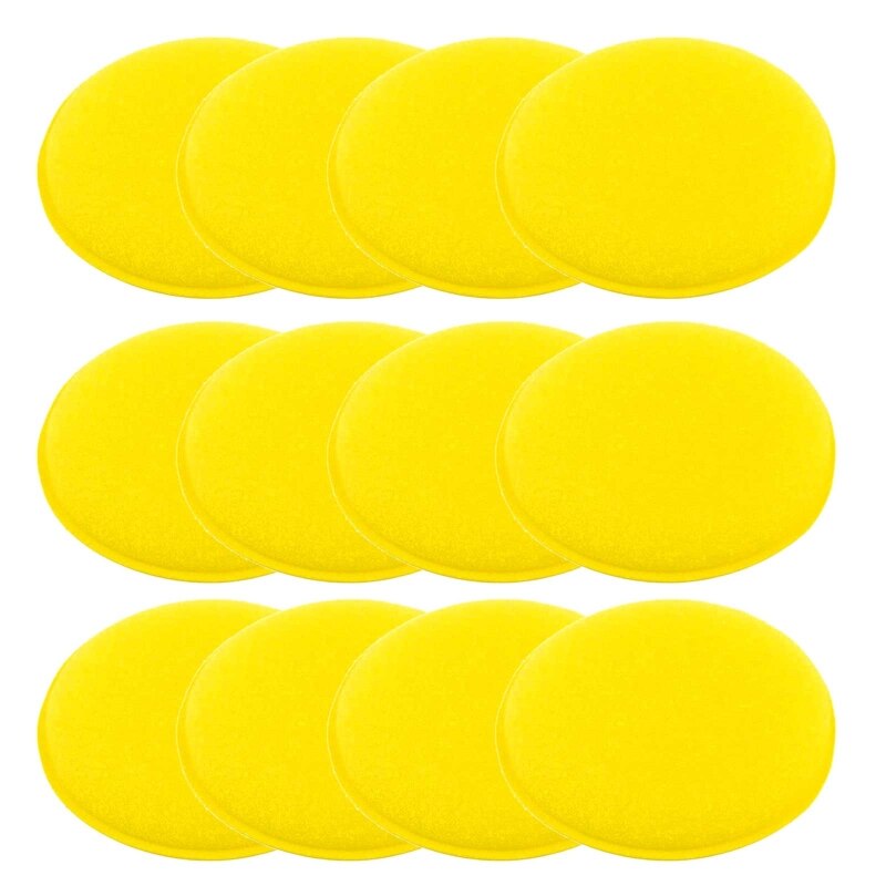 12pcs Waxing Polish Wax Foam Sponge Applicator Pads for Clean Cars In Stock: 12