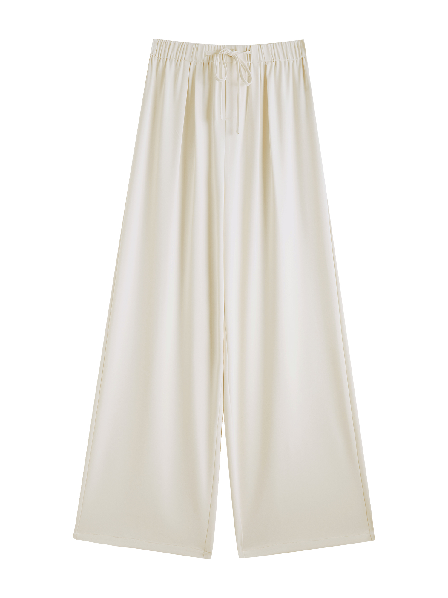 ZIQIAO UV-Schutz Kühlhose SS25 zierlich Schlauch mit weitem Bein Schnelltrocknende, luftige Strandhose Sommer Erholungsort Outfit Y2K Ästhetik: XXS / Beige