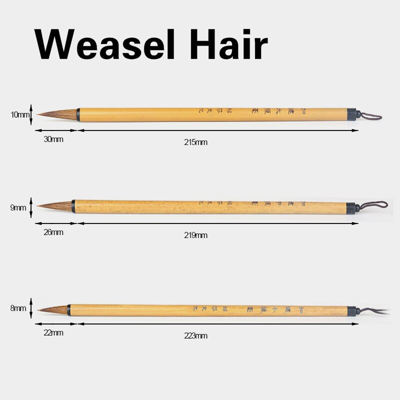 Wolf Wollen Meerdere Haar Kalligrafieborstel Chinese Schrijven Borstel Pen Set Aquarel Art Schilderij Borstels Levert Calligraphie