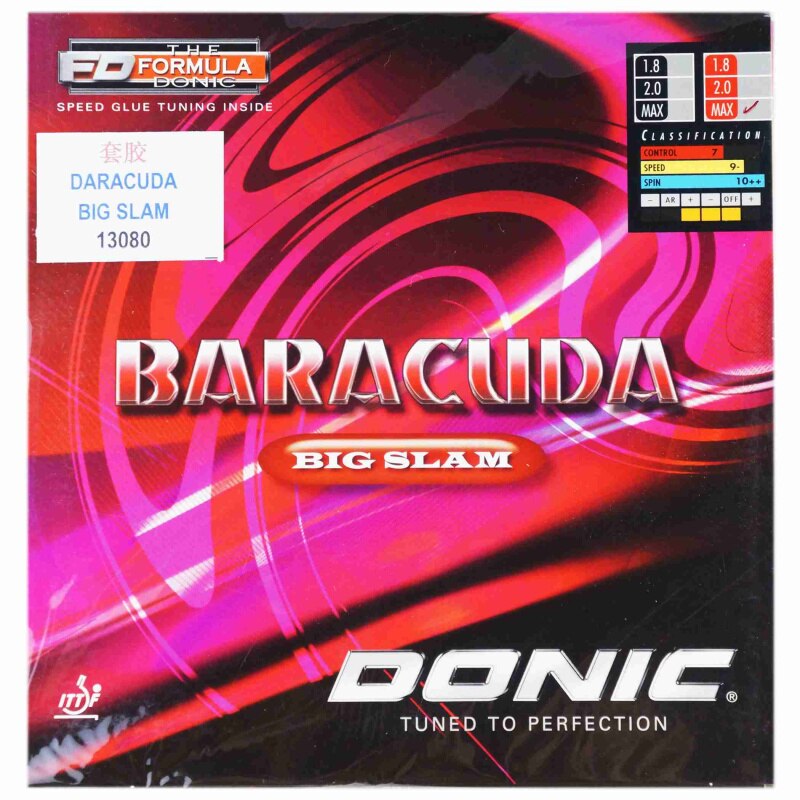 Donic-BARACUDA BIG SLAM, tenis de mesa, goma de pimpón con esponja máxima, original