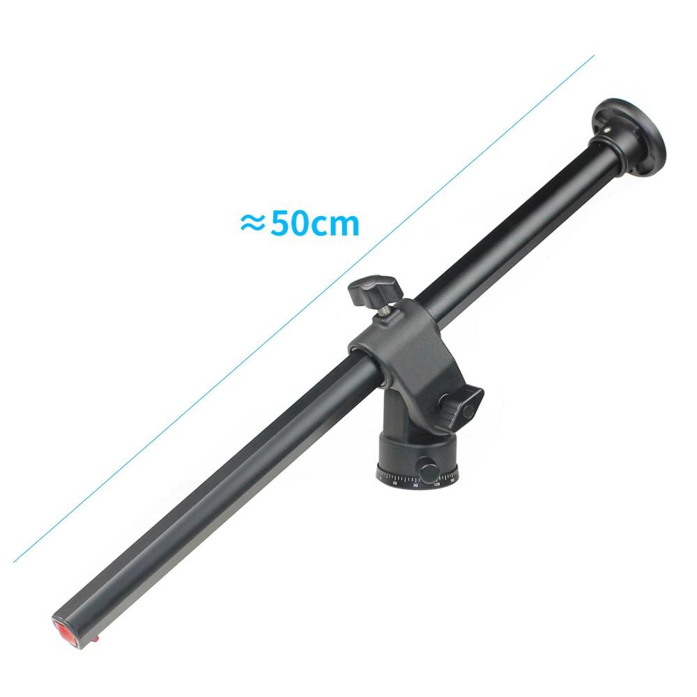 BGNing Horizontal Bar SLR Camera Mount Tripod Boom Rotatable Multi-Angle Center Column Rod Extension Cross Arm Photography