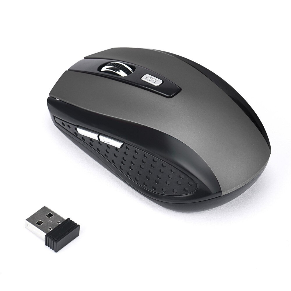 Souris Pro Gaming sans fil USB 2.4GHz, récepteur ergonomique et silencieux pour ordinateur PC de bureau et Portable, accessoires: GY