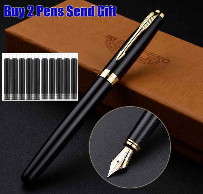 Brand Metal Ink Fountain Pen Luxury Sonnet Signature Pen Buy 2 Pens Send: Pen 10 Black Ink