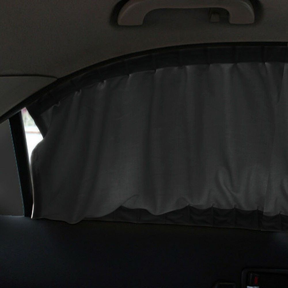 2Pcs Car Side Window Sunshade Curtains Auto Windows Sun Visor Blinds Cover Adjustable 70x47CM