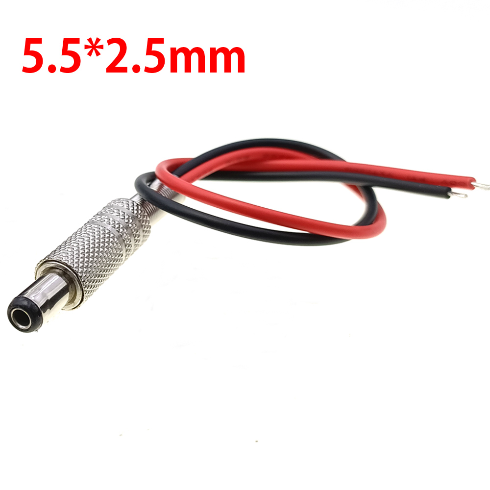 5.5*2.1mm 5.5*2.5mm DC Power Jack Socket 3A 12V DC Connectors Supply Socket Manual electric tool charging interface with NO/OFF: MULTI / 10-19Pcs