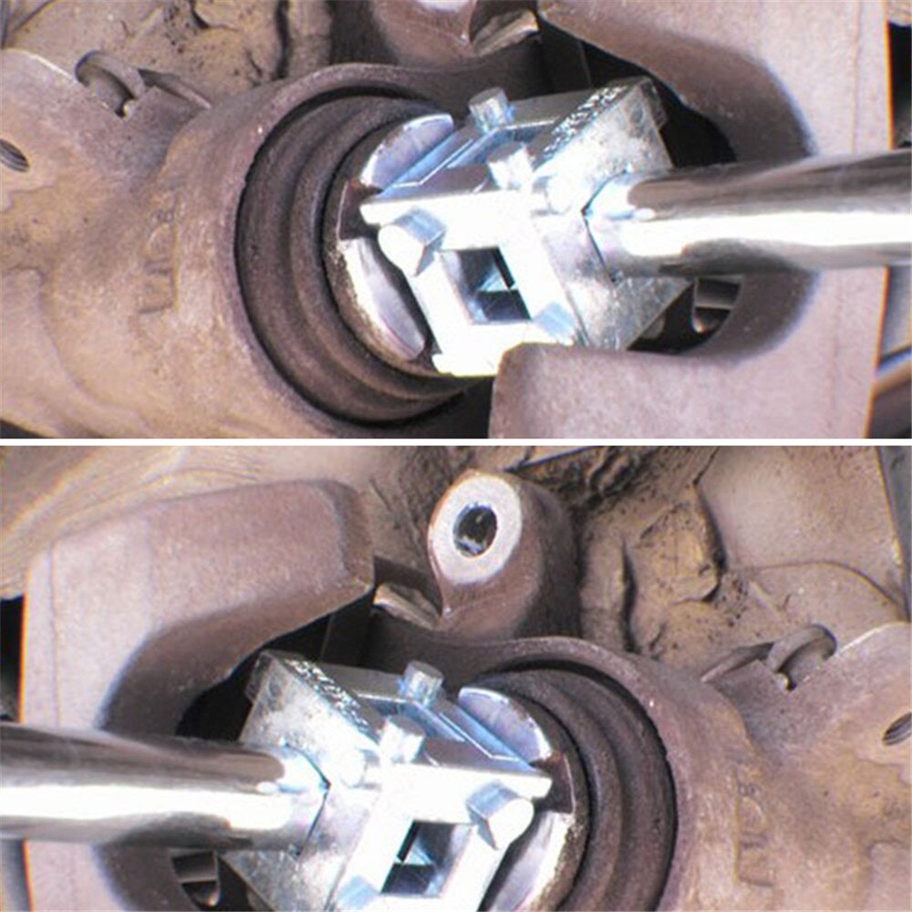 Rear Disc Brake Caliper Piston Rewind/Wind Back Cube Tool 3/8" Drive Tool for Vehicles with 4 Wheel Disc Brakes