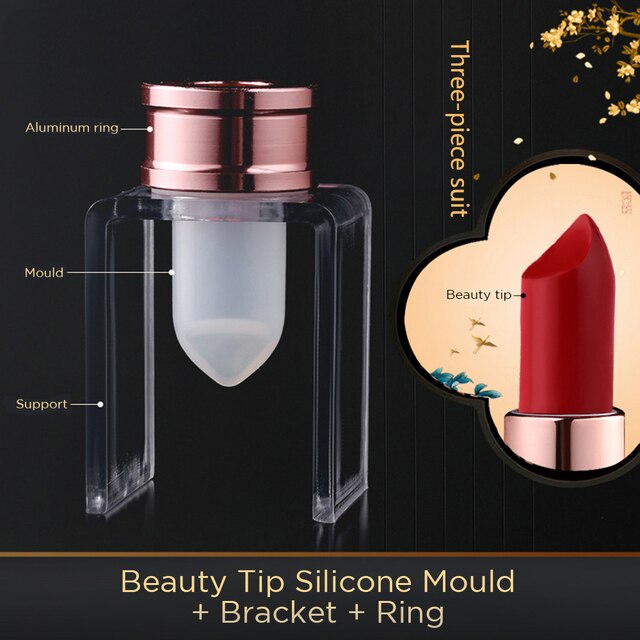 Stampo per rossetto fai-da-te kit di bellezza artigianato strumenti stampo per rossetto di alta qualità stampo per rossetto in silicone nuovo stampo in silicone: Beauty tip