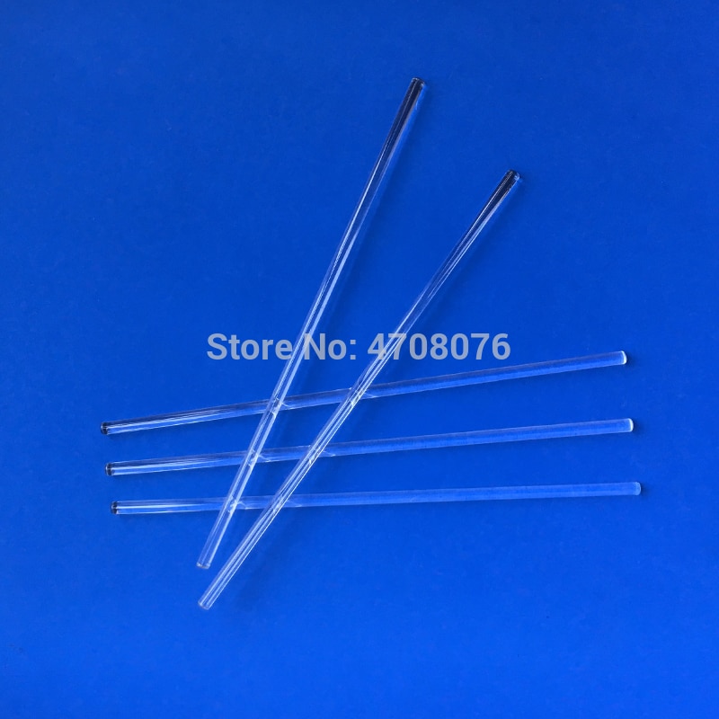 Varilla agitadora de vidrio de borosilicato, 6x250mm, palito agitador de laboratorio transparente/agitador de vidrio muddler para experimento científico