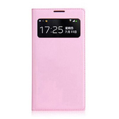 Smart View Flip Cover Leather Phone Case For Samsung Galaxy S4 Mini S4 S 4 S4mini GT I9190 I9192 I9195 I9500 GT-I9190 GT-I9192: S4 mini / Pink