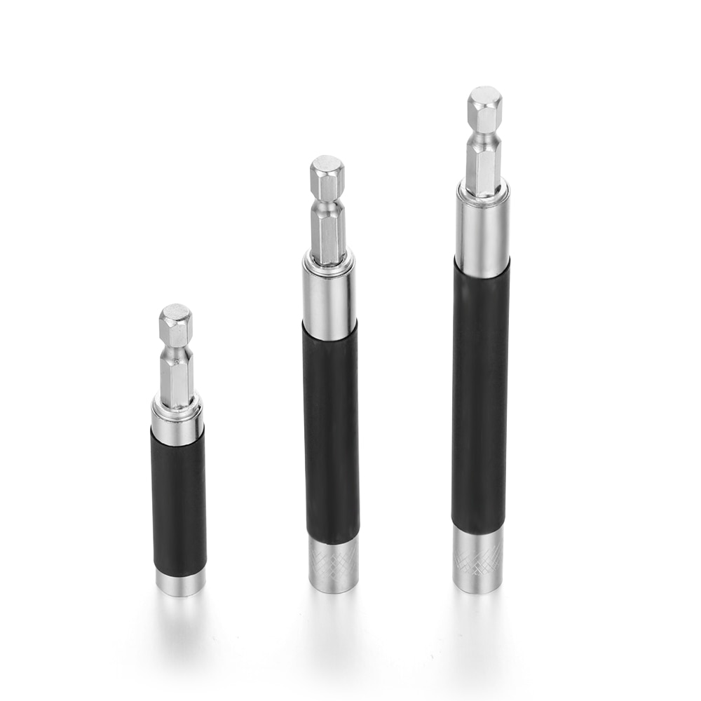 80/120/140mm Magnetic Quick Release Screwdriver Bit Holder Conversion Telescopic Electric Drill Extension 1/4" Hex Shank for Rep