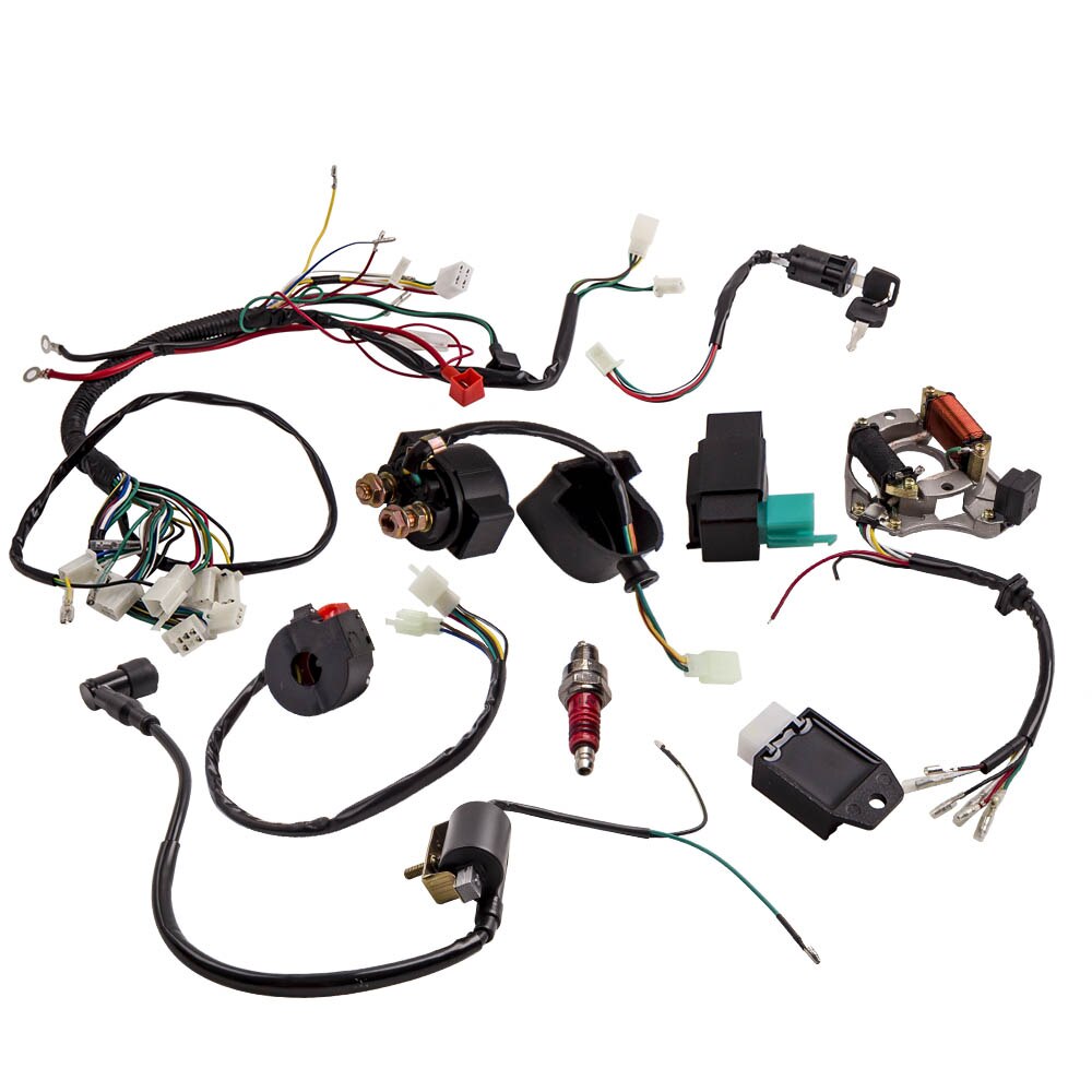 CDI Wire Harness Stator Assembly Wiring for ATV Electric QUAD 70 90 110cc 125CC